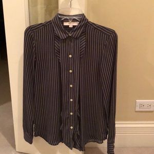 Loft pinstriped blouse